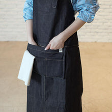 画像をギャラリービューアに読み込む, PACKABLE APRON- denim