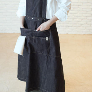 MULTI APRON　-  denim  -